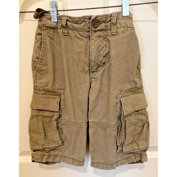 GAP KIDS Boy's Cargo Shorts size 8 reg Khaki Tan Adjustable - Picture 1 of 4